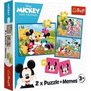 PUZZLE TREFL 2IN1 MEMO DISNEY EROII DISNEY - Img 1