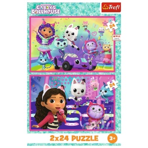 PUZZLE TREFL 2X24 GABBYS DOLLHOUSE AVENTURILE LUI GABBY - Img 4