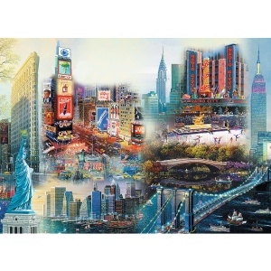 PUZZLE TREFL DIN LEMN 1000 PIESE NEW YORK - Img 2