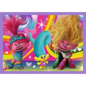 PUZZLES 4IN1 TROLII AVENTURILE TROLILOR COLORATI - Img 2
