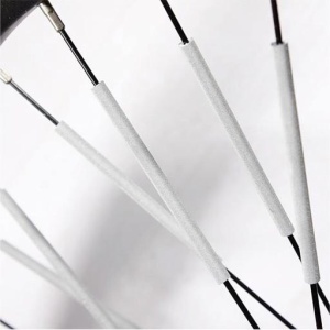 Set 12 ornamente din material reflectorizant pentru spite bicicleta, culoare gri - argintiu - Img 6