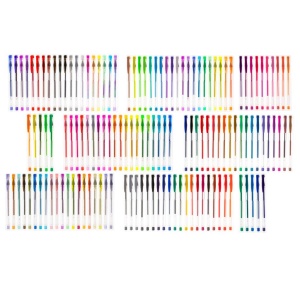 Set 140 piese, Pixuri cu gel multicolor cu sclipici (glitter) - Img 4