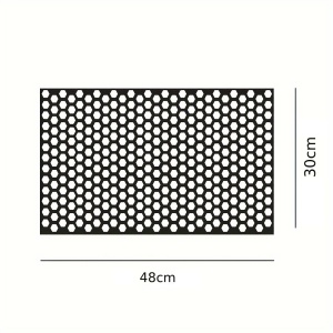 Set 2 folii autoadezive decupate pentru decorarea stopurilor auto, dimensiune 2 x 48 x 30cm, culoare Negru Mat, model HONEYCOMB - Img 6