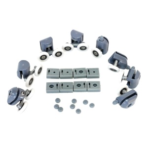 Set 24 piese reconditionare cabina de dus, culoare Gri - Img 1