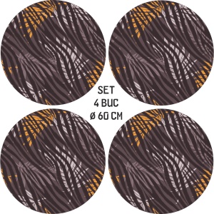 Set 4 Folii Imprimate Outdoor cu EcoSolvent, autoadezive, pentru decorarea jantelor auto, dimetru 60 cm, model FJT-03 - Img 2