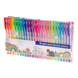 Set 50 piese, Pixuri cu gel multicolor cu sclipici (glitter) - Img 8
