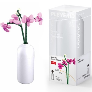 Set de Constructie Flowers, 261 piese, Orhidee - Sluban - Img 1