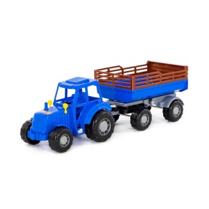 Tractor cu remorca, 43.8x13.4x13.5 cm, Polesie - Img 1
