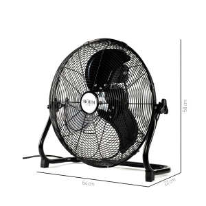 Ventilator de Podea 20" BÖHM BLFF-50, Număr viteze 3, 110W, Unghi de înclinare reglabil - Img 2