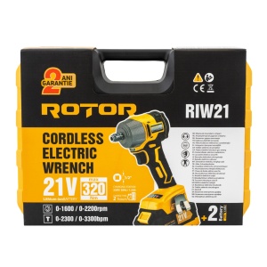 Autofiletanta cu impact pe acumulator ROTOR RIW21, 21 V /3 Ah, 320 Nm 2200 rot/min, 3300 BPM - Img 13