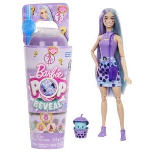 BARBIE POP REVEAL BUBBLE TEA PAPUSA BARBIE TARO MILK - Img 1