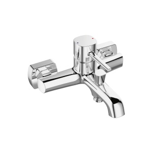 Baterie baie cada , fara set de dus , crom, comutator dus , pipa fixa LAVEO - Img 3