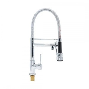 Baterie Bucatarie cu Dus Extractibil, Inox si Alama Crom, YD/301 - Img 1