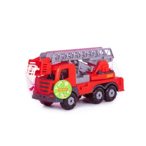 Camion pompieri + elevator - Supertruck, 45x16.5x26 cm, Polesie - Img 2