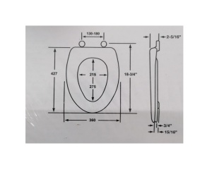 Capac WC Mdf Rosu, Tempo Line, Lifetim Qualiti - Img 2