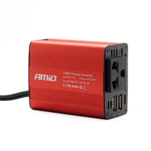 Convertor de tensiune 12V -> 230V, 150W/300W, 2 x USB 5V - Img 1