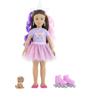 COROLLE SET UNICORN PAPUSA LUNA 28CM - Img 2