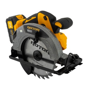 Fierastrau circular pe acumulator ROTOR RSC21, 21V/ 3Ah, 1000 W, 4300 rot/min, Brushless - Img 2