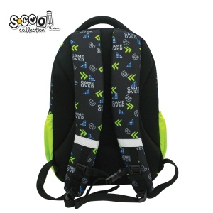 Ghiozdan ergonomic, compartiment laptop, GAME OVER, 42x31x16 cm - S-COOL - Img 2