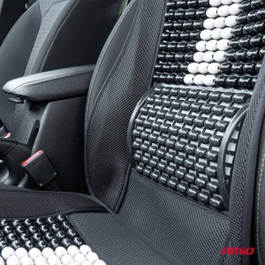 Husa scaun auto cu bile de masaj, suport lombar si tetiera, dimensiuni 131 x 46 cm, culoare Neagra - Img 3