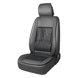 Husa scaun auto cu bile de masaj, suport lombar si tetiera, dimensiuni 147 x 68 cm, culoare Neagra - Img 1