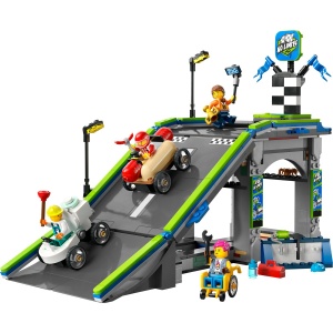 LEGO CITY FARA LIMITE: RAMPA PENTRU CURSE DE MASINI 60460 - Img 2