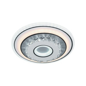 Lustra LED cu cristal MITA 28W, Diametru 20cm, Rotunda, lumina Rece/Calda/Neutra, Alb - Img 1