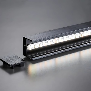 Lustra LED cu Telecomanda Aroldo, 63W, 6 Elemente, Liniara, lumina Rece/Calda/Neutra, Dimabila, Negru - Img 2