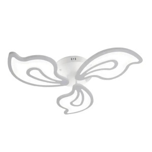 Lustra LED cu telecomanda GLORIOSA 68W, 3 Petale, lumina Rece/Calda/Neutra, Dimabila, Alb - Img 2