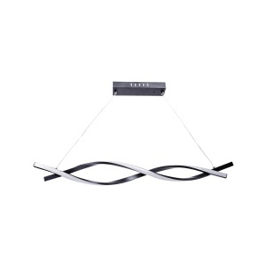 Lustra LED suspendata cu telecomanda FLUX 80W, lumina Rece/Calda/Neutra, Dimabila, Negru, Inaltime Reglabila - Img 3