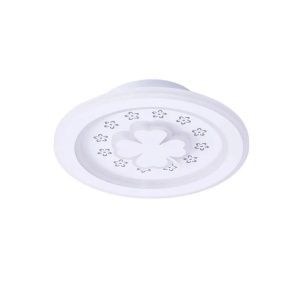 Lustra LED TRIFOI RGB ROZA 24W, lumina Rece/Calda/Neutra, Alb - Img 3