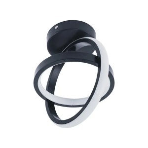 Lustra LED VERTEX GYRO 42W, lumina Rece/Calda/Neutra, Negru - Img 1