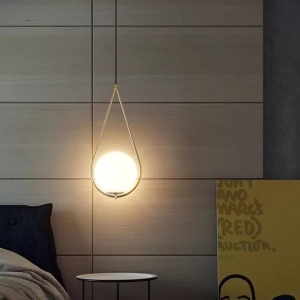 Lustra LOFT Haven, 1x E27, Alb Auriu, Metal, Inaltime Reglabila - Img 2