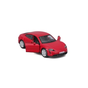 MAISTO MASINUTA METALICA SPEED ICONS PORSCHE TAYCAN TURBO S ROSU SCARA 1 LA 64 - Img 3