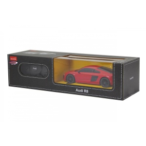 MASINA CU TELECOMANDA AUDI R8 ROSU CU SCARA 1 LA 24 - Img 1