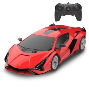 MASINA CU TELECOMANDA LAMBORGHINI SIAN ROSU CU SCARA 1 LA 24 - Img 1