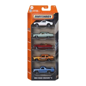 MATCHBOX SET 5 MASINUTE METALICE MBX ROAD CRUISERS II SCARA 1:64 - Img 1