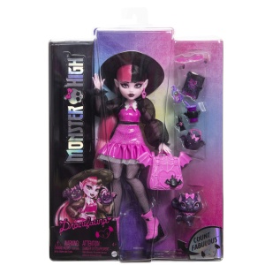 MONSTER HIGH PAPUSA DRACULAURA SI ANIMALUTUL COUNT FABULOUS - Img 1