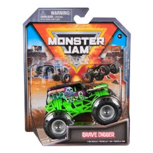 MONSTER JAM MASINUTA METALICA GRAVE DIGGER SCARA 1 LA 64 - Img 1