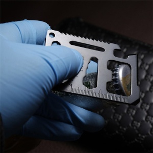 Multitool card outdoor / camping / survival tool, cu husa - Img 4