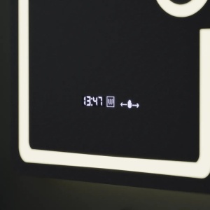 Oglinda LED Rectangulara, 60x80cm, Eclat MotionGlow Marcello, Ceas & Termometru, Sistem Dezaburire, Lupa Cosmetica, Dimabila - Img 2