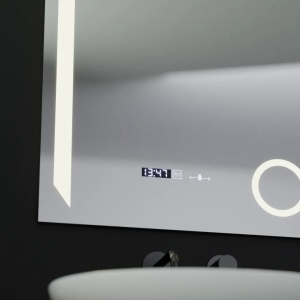 Oglinda LED Rectangulara, 60x80cm, Precision MotionGlow Marcello, Sistem Dezaburire, Ceas & Termometru, Lupa Cosmetica, Dimabila - Img 2