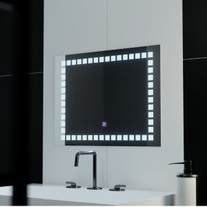 Oglinda LED Rectangulara, 80x60cm, Grid Light Basic Touch - Img 1