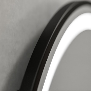 Oglinda LED Rotunda, 60cm, Celeste Majeste Noir MotionGlow Marcello, Sistem Dezaburire, Ceas & Termometru, Dimabila - Img 2