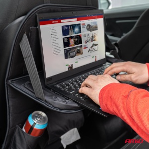 Organizator auto cu masa rabatabila, montaj pe spatarul scaunului - Img 3