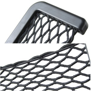 Organizator de tip buzunar din plasa elastica cu rama plastic, dimensiune 19,5 x 7,8 cm, culoare neagra - Img 7