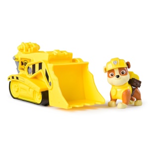 PATRULA CATELUSILOR SET VEHICUL DE BAZA BULDOZER SI FIGURINA RUBBLE - Img 2
