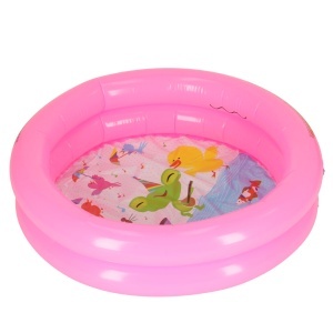 Piscina Gonflabila pentru copii, model MINI, culoare Roz, diametru 61 cm - Img 1