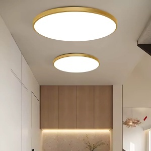Plafoniera LED SOLIS 37cm 33W Lumina Neutra Auriu - Img 3