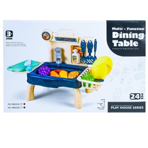 Play set bucatarie, cu baterii, 36 piese, 40.5x21.5x28 cm - Img 2